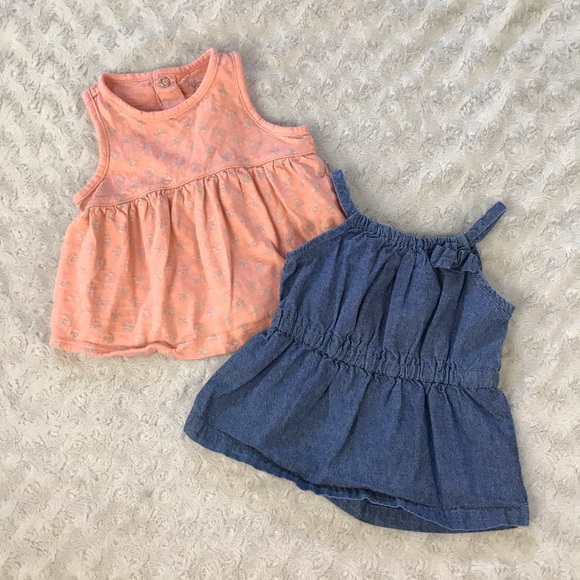 Baby Girl Shirt Bundle Size 9 Months Carter’s Blue - Picture 1 of 6